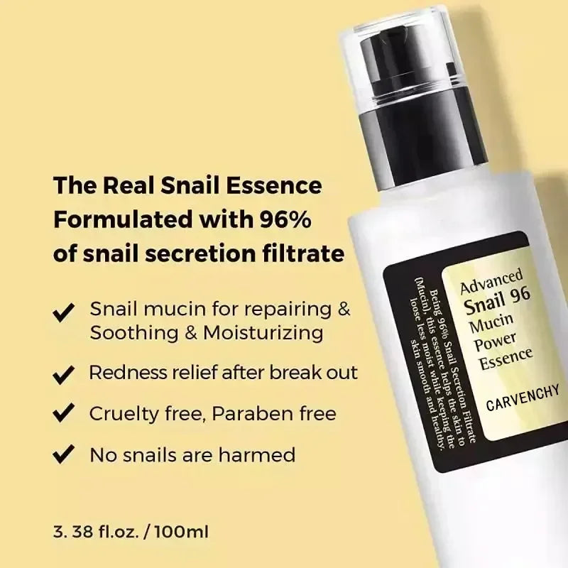 Advanced Snail Essence Skincare Set – Hydrating & Moisturizing Treatment for Healthy, Glowing Skin