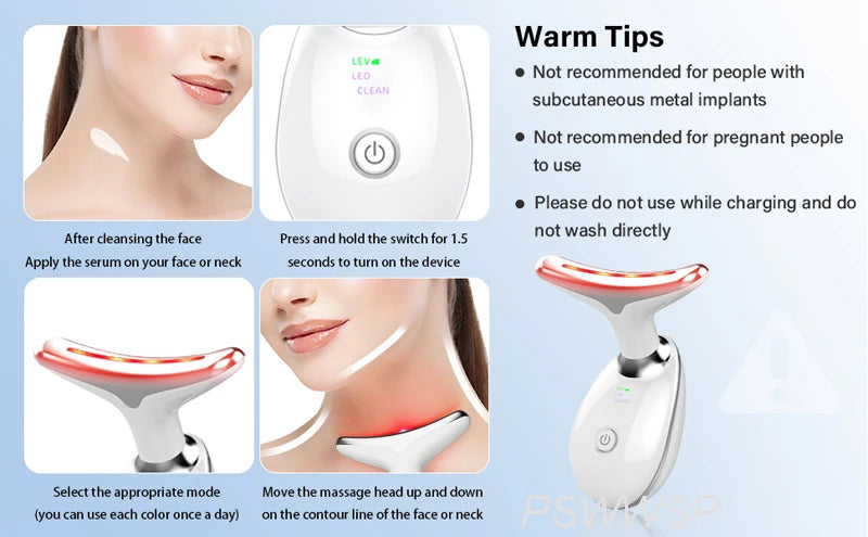 RadiancePro Facial & Neck Lifting Massager – Skin Tightening & Rejuvenation Tool